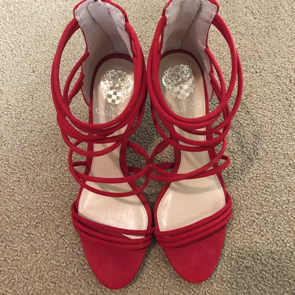 Vince camuto red heels